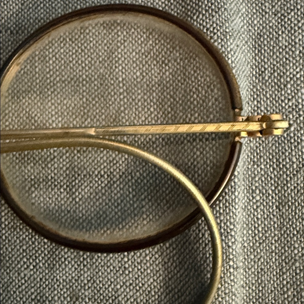 Vintage Gold Tone Wire Framed Spectacles Eyeglasses - Picture 4 of 7
